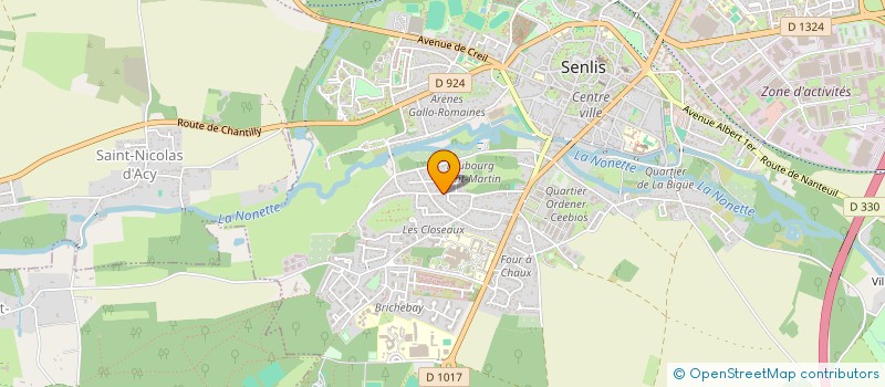 localisation de l'entreprise SCI DU MOULIN DU ROY  SENLIS