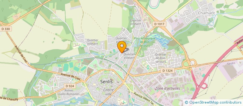 localisation de l'entreprise SCI DU MOULIN DU ROY  SENLIS