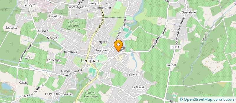 localisation de l'entreprise SCI DU MOULIN DU SEIGNAL  LEOGNAN