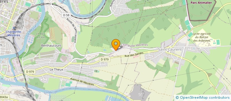 localisation de l'entreprise SCI DU MOULIN FLORENT  CHARLEVILLE-MEZIERES