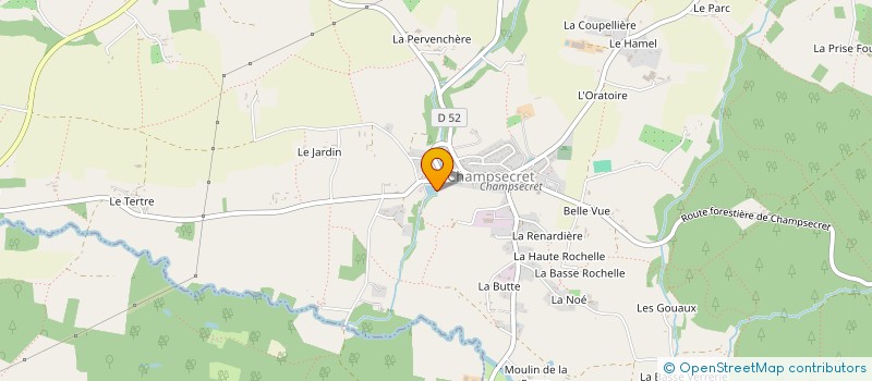 localisation de l'entreprise SCI DU MOULIN FOULON à CHAMPSECRET