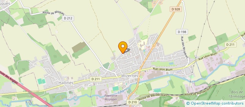 localisation de l'entreprise SCI DU MOULIN GABRIEL  WIZERNES