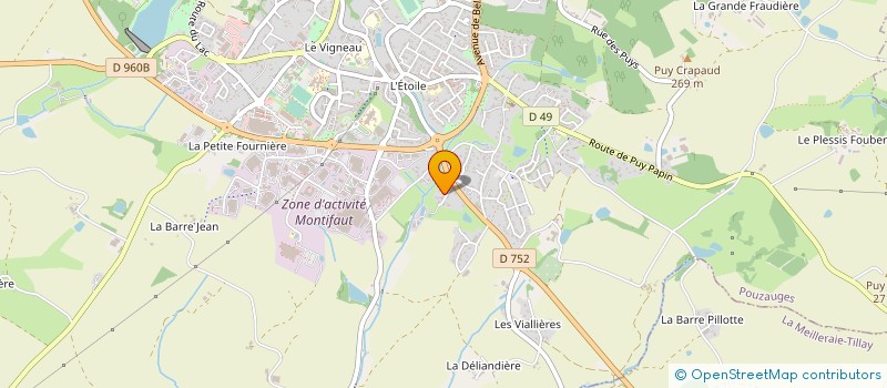 localisation de l'entreprise SCI DU MOULIN GEMOT  POUZAUGES