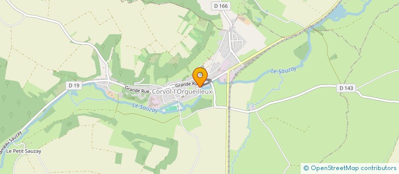 localisation de l'entreprise SCI DU MOULIN JOSSEREAU  CORVOL-L'ORGUEILLEUX