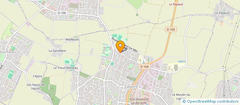 localisation de l'entreprise SCI DU MOULIN LAGORD  LAGORD