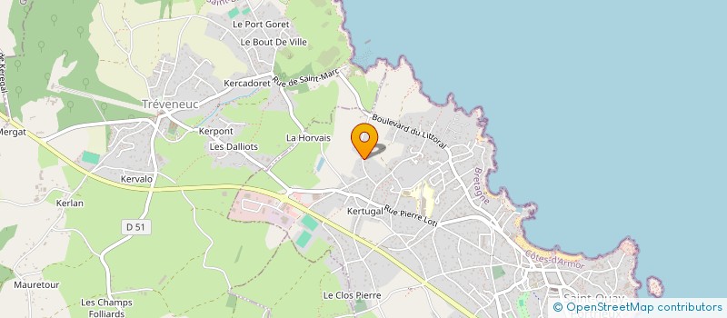 localisation de l'entreprise SCI DU MOULIN LE FOURNIS  SAINT-QUAY-PORTRIEUX