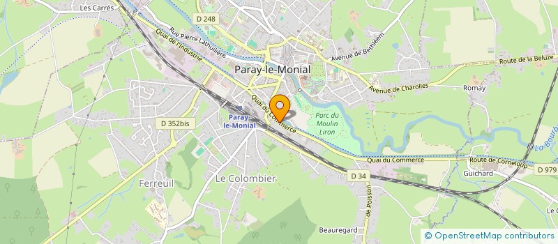 localisation de l'entreprise SCI DU MOULIN LIRON  PARAY-LE-MONIAL