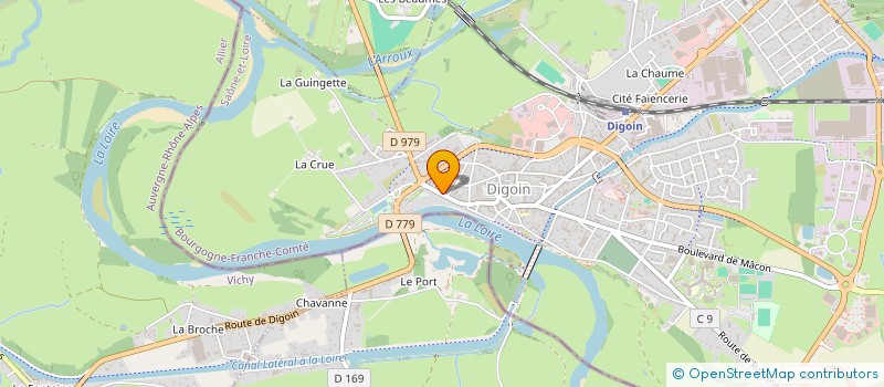 localisation de l'entreprise SCI DU MOULIN LIRON  DIGOIN