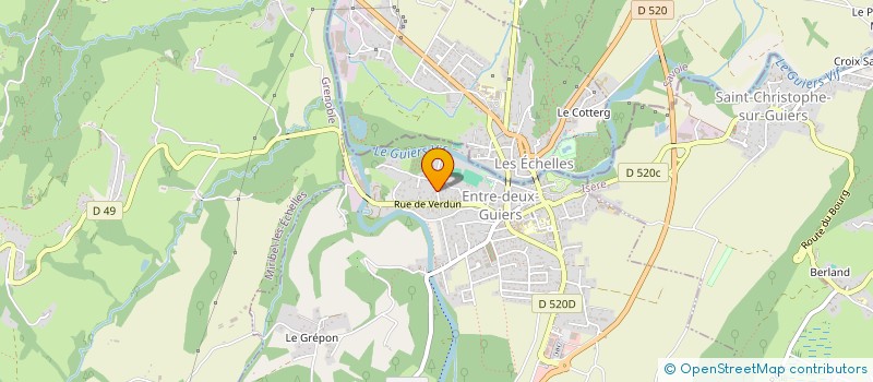 localisation de l'entreprise SCI DU MOULIN NEUF  ENTRE-DEUX-GUIERS