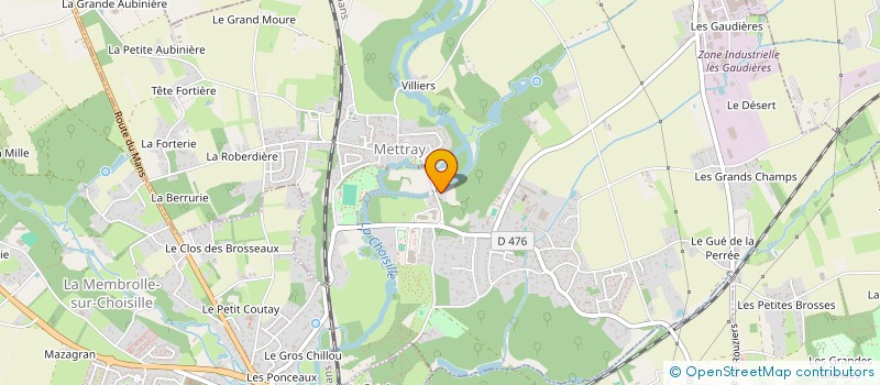 localisation de l'entreprise SCI DU MOULIN NEUF  METTRAY