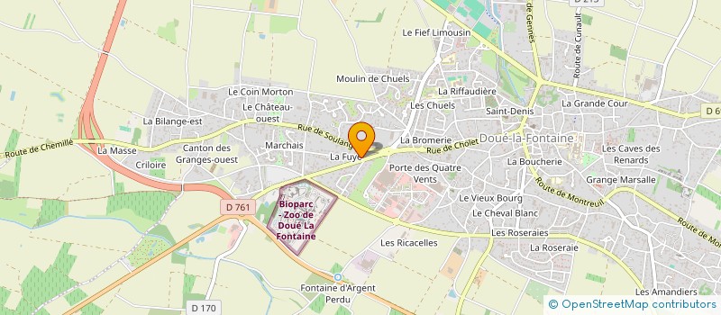 localisation de l'entreprise SCI DU MOULIN NEUF  DOUE-EN-ANJOU