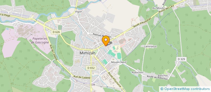 localisation de l'entreprise SCI DU MOULIN NEUF  MIMIZAN