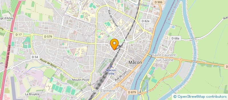 localisation de l'entreprise SCI DU MOULIN NEUF  MACON