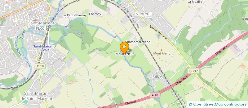 localisation de l'entreprise SCI DU MOULIN NEUF DE NANTEUIL  VAUX-SUR-MER