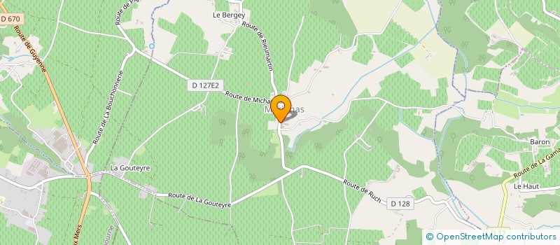 localisation de l'entreprise SCI DU MOULIN NOTRE DAME  SAINT-GENES-DE-CASTILLON