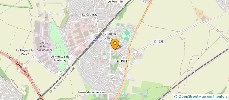 localisation de l'entreprise SCI DU MOULIN PEGUY  LOUVRES