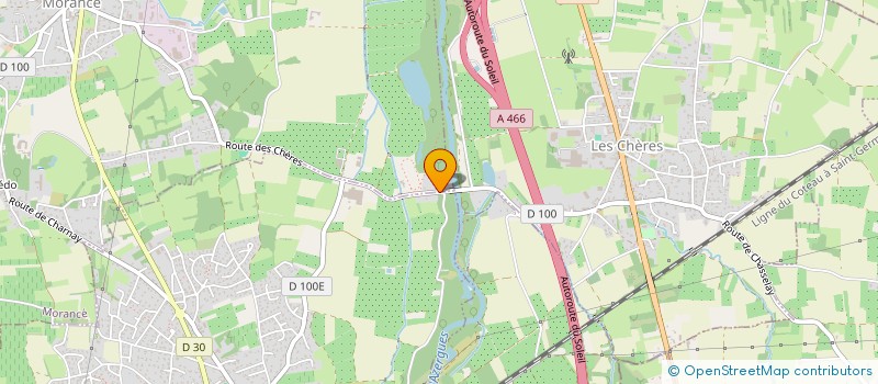 localisation de l'entreprise SCI DU MOULIN POTIER  MORANCE