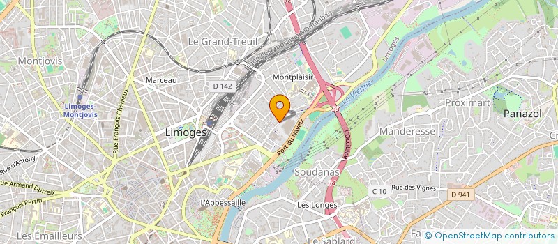 localisation de l'entreprise SCI DU MOULIN ROUX à LIMOGES