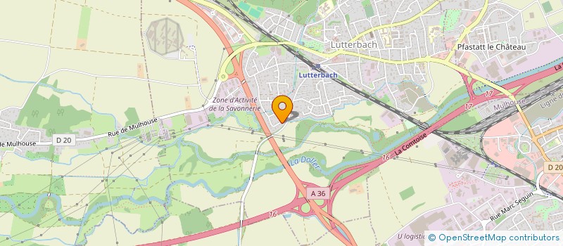 localisation de l'entreprise SCI DU MOULIN S F  LUTTERBACH