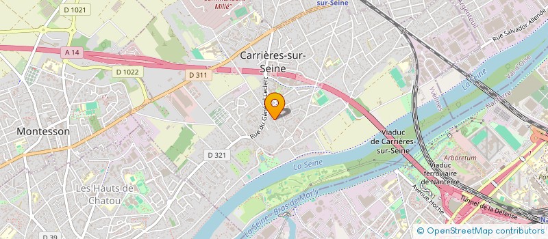 localisation de l'entreprise SCI DU MOULIN SAELIETTE  CARRIERES-SUR-SEINE