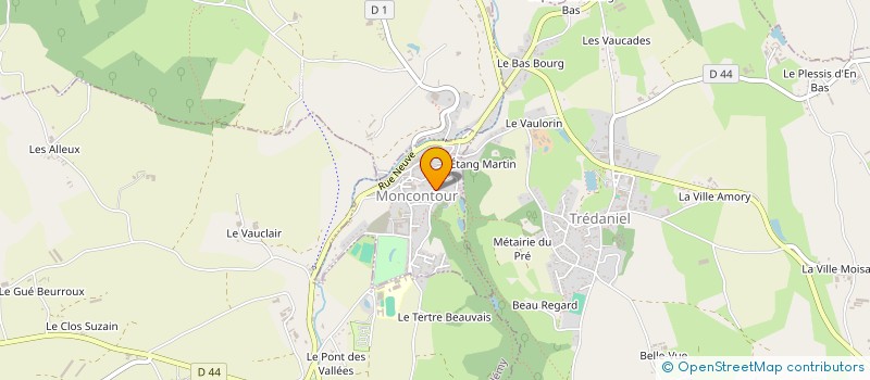 localisation de l'entreprise SCI DU MOULIN SAINT-MICHEL  MONCONTOUR