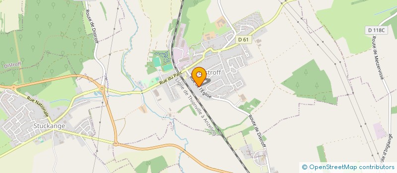 localisation de l'entreprise SCI DU MOULIN SAINT PIERRE  DISTROFF