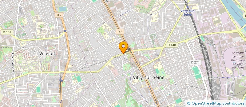 localisation de l'entreprise SCI DU MOULIN SAQUET  VITRY-SUR-SEINE