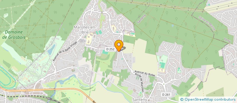 localisation de l'entreprise SCI DU MOULIN VERT  SANTENY