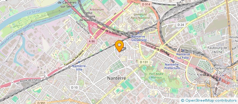 localisation de l'entreprise SCI DU MOULIN VERT  NANTERRE