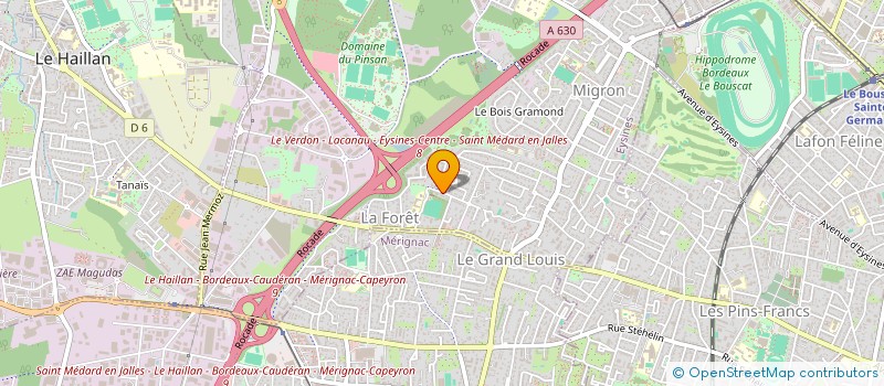 localisation de l'entreprise SCI DU MOULINEAU  EYSINES