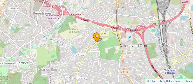 localisation de l'entreprise SCI DU MOULINEAU à VILLENAVE-D'ORNON