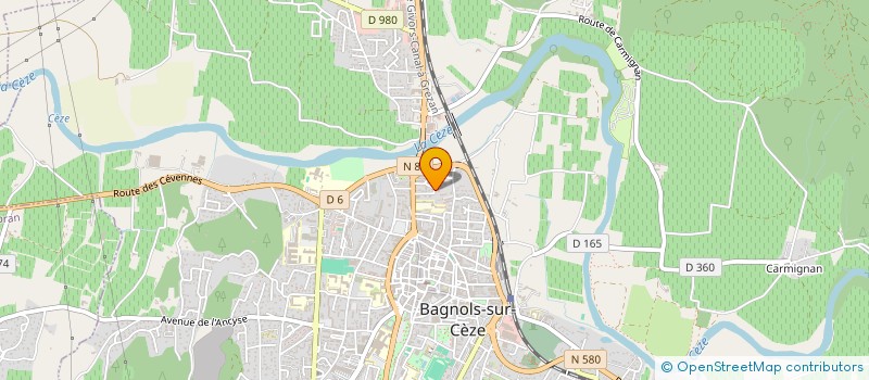 localisation de l'entreprise SCI DU MOULINET  BAGNOLS-SUR-CEZE