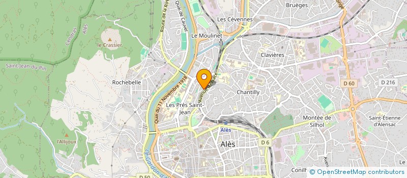 localisation de l'entreprise SCI DU MOULINET  ALES