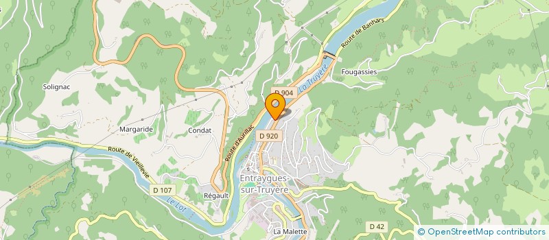 localisation de l'entreprise SCI DU MOULINET  ENTRAYGUES-SUR-TRUYERE