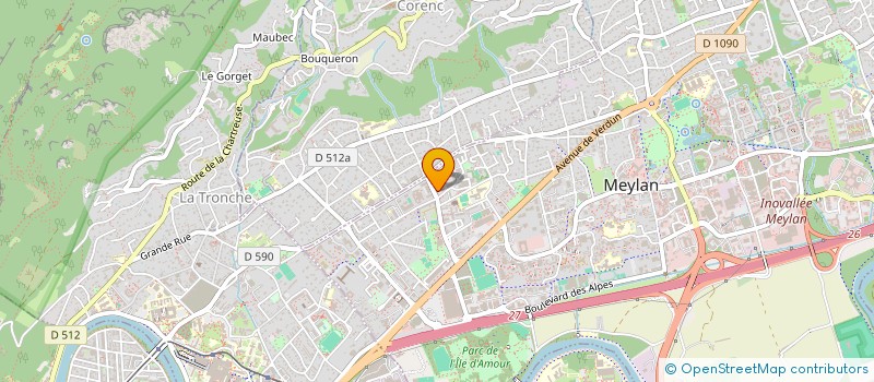 localisation de l'entreprise SCI DU MOULINET  MEYLAN