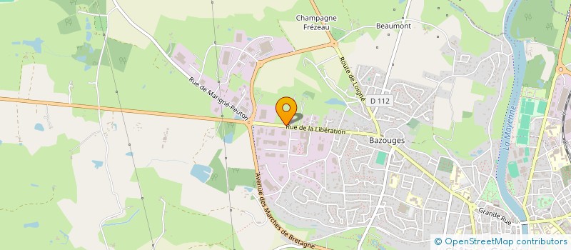 localisation de l'entreprise SCI DU MOULINET  CHATEAU-GONTIER-SUR-MAYENNE