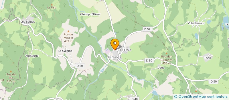 localisation de l'entreprise SCI DU MOULLEAU à ARRENES