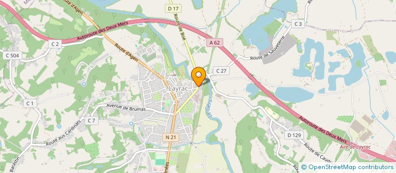 localisation de l'entreprise SCI DU MOUNDOT  LAYRAC