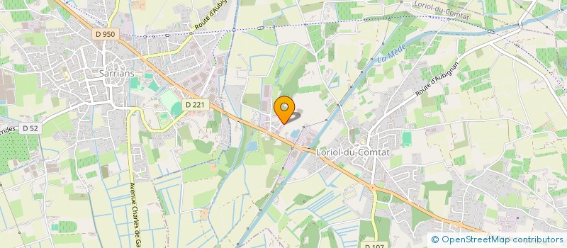 localisation de l'entreprise SCI DU MOURRE DES PINS  LORIOL-DU-COMTAT