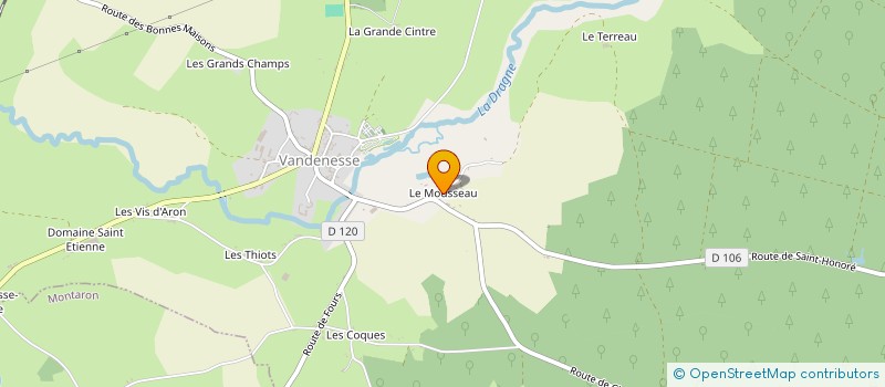 localisation de l'entreprise SCI DU MOUSSEAU à VANDENESSE