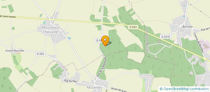 localisation de l'entreprise SCI DU MOUSSEL  MOUSSEAUX-NEUVILLE