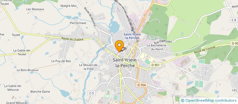 localisation de l'entreprise SCI DU MOUSTIER à SAINT-YRIEIX-LA-PERCHE