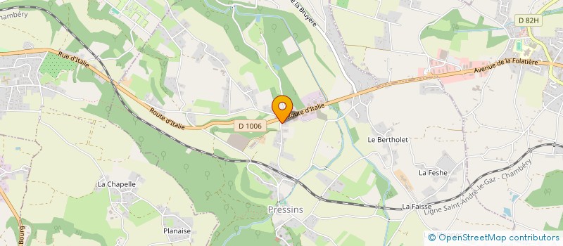 localisation de l'entreprise SCI DU MOUTARET  PRESSINS