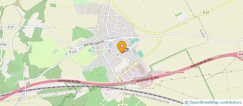 localisation de l'entreprise SCI DU MOUTIER  GUEUX