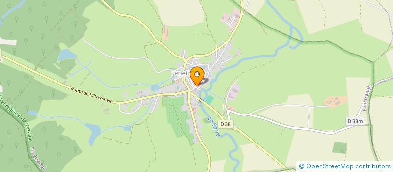 localisation de l'entreprise SCI DU MOUTON D'OR  FENETRANGE