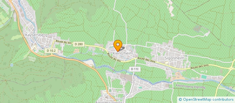 localisation de l'entreprise SCI DU MUEHLBACH  KAYSERSBERG VIGNOBLE