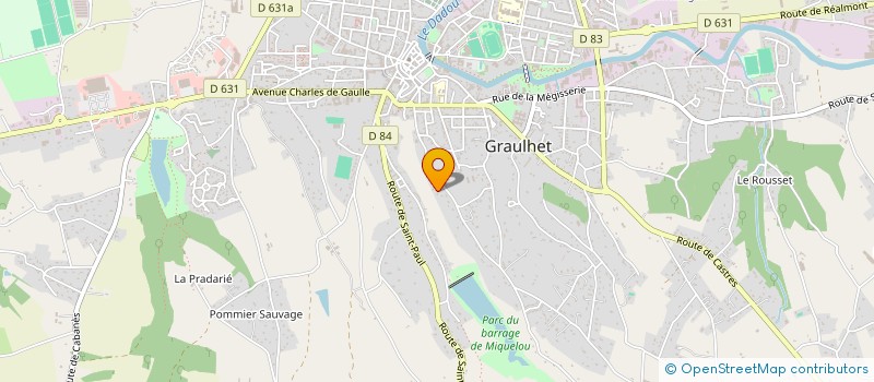 localisation de l'entreprise SCI DU MUGUET  GRAULHET