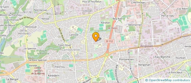 localisation de l'entreprise SCI DU MUGUET  BREST