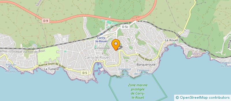 localisation de l'entreprise SCI DU MUGUET  CARRY-LE-ROUET