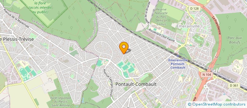 localisation de l'entreprise SCI DU MUGUET à PONTAULT-COMBAULT